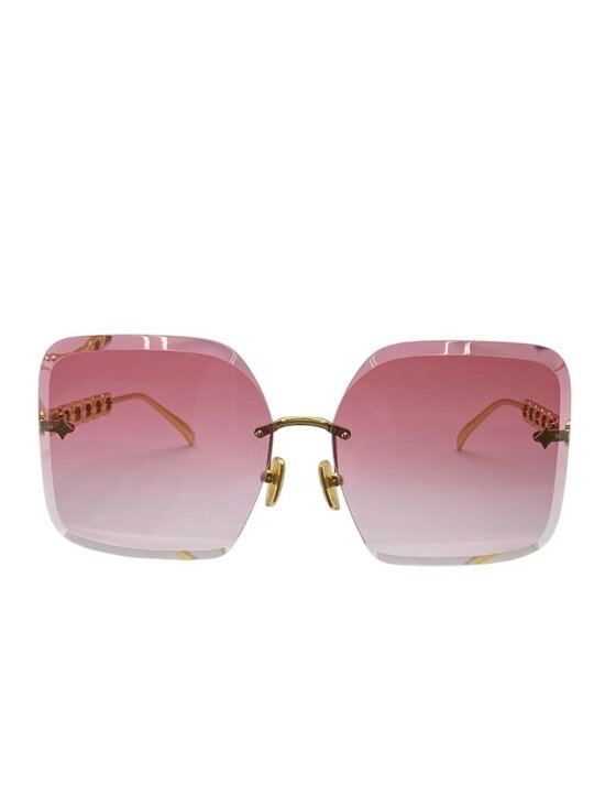 Louis Vuitton LV Jewel Square Sunglasses Monogram Flower Motif Pink Gold Eyewear main image 6